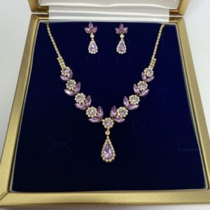 Purple Necklace Set